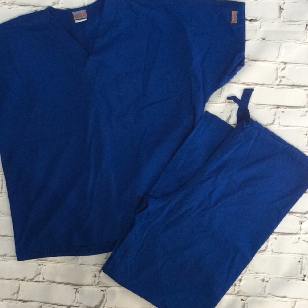 Unisex Scrubs Set Cobalt Blue XSmall
